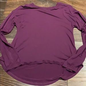 Purple long sleeve shirt